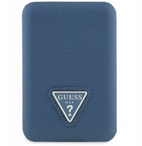 Powerbank indukcyjny Guess Grained       Triangle 5000mAh 15W USB-C MagSafe niebieski 2