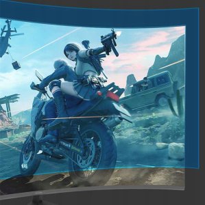 Monitor 24" AIWA 1920x1080 | 100Hz | HDMI | LED VA | bezramkowy zakrzywiony 3