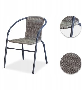 ZESTAW MEBLI OGRODOWYCH STOLIK KRZESŁA KOMPLET MEBLI TARAS Z TECHNORATANU 9