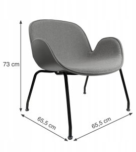 KRZESŁO FOTEL KUBEŁKOWE WYGODNY METALOWE NOGI 5