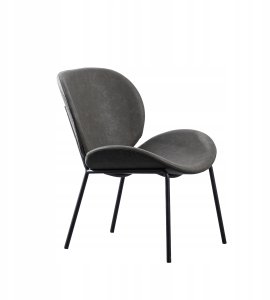 KRZESŁO FOTEL Z AKSAMITU WYGODNE METALOWE NOGI 2