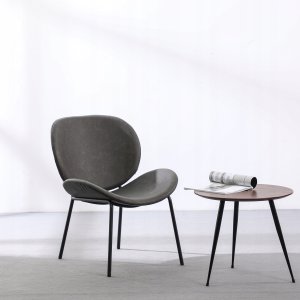 KRZESŁO FOTEL Z AKSAMITU WYGODNE METALOWE NOGI 8