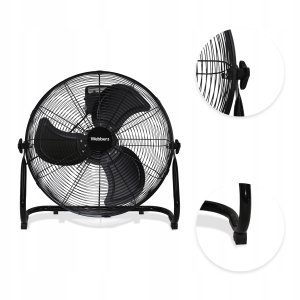 WENTYLATOR Cyrkulator Powietrza PODŁOGOWY DUŻY Wiatrak 50 cm WEBBER CICHY 5