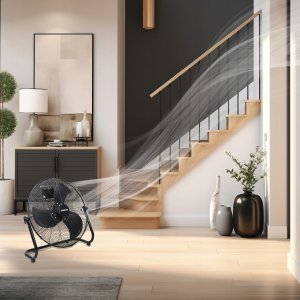 WENTYLATOR Cyrkulator Powietrza PODŁOGOWY DUŻY Wiatrak 50 cm WEBBER CICHY 7