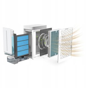 Oczyszczacz powietrza nawilżacz Webber AP9750 SMART AI WIFI 100W 57m 6