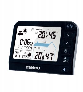 Meteo STACJA POGODOWA METEO SP204 POGODYNKA HIGROMETR CZUJNIK ZEWNĘTRZNY DCF 2