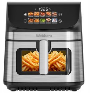 FRYTKOWNICA BEZTŁUSZCZOWA AIR FRYER 8,8L NIEPRZYWIERAJĄCA WEBBER 10 P 2200W 11