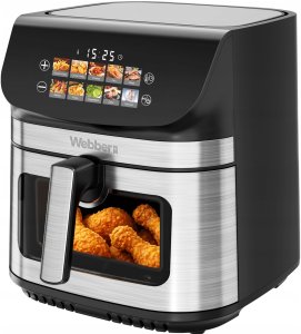 FRYTKOWNICA BEZTŁUSZCZOWA AIR FRYER 8,8L NIEPRZYWIERAJĄCA WEBBER 10 P 2200W 10