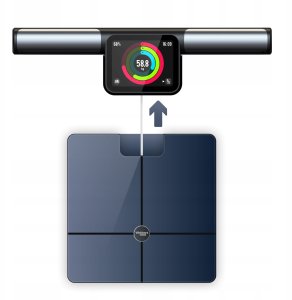 Waga Łazienkowa Analityczna 57 Parametrów Apple Health, Google Fit, WIFI 7
