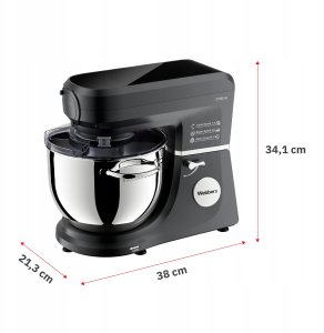 Robot kuchenny planetarny Webber SM17 2700W misa 7L mikser wielofunkcyjny 9