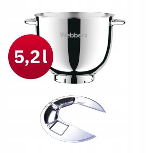 ROBOT KUCHENNY PLANETARNY WEBBER SM16 MIKSER 2000W MISA 5,2L WIELOFUNKCYJNY 6