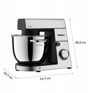 ROBOT KUCHENNY PLANETARNY WEBBER SM16 MIKSER 2000W MISA 5,2L WIELOFUNKCYJNY 10