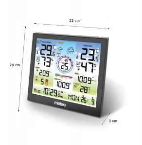 Stacja Pogodowa POGODY Bezprzewodowa METEO Higrometr Barometr WIFI SP601 5