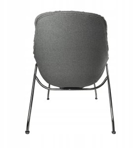 Fotel tapicerowany PIKOWANY szary NUVOLA 8