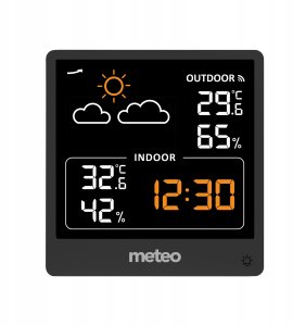 Stacja pogodowa Meteo STACJA POGODOWA METEO SP200 Z POGODYNKA EKRAN LCD CZUJNIK BEZPRZEWODOWY 4
