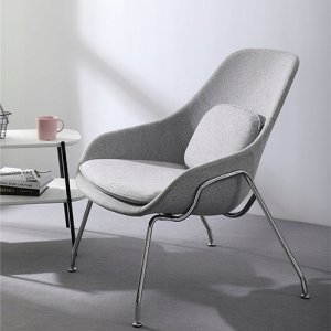 Fotel tapicerowany nowoczesny z 2 poduszkami 2