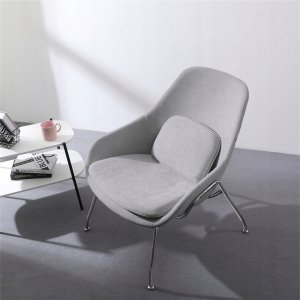 Fotel tapicerowany nowoczesny z 2 poduszkami 6