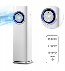 Klimatyzator przenośny cichy 3w1 Webber 1,7kW WiFi Pompa ciepła grzanie 10