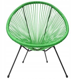 Krzesło Ogrodowe na balkon taras Fotel żyłkowy Nowoczesny NUFORMA zielone 2