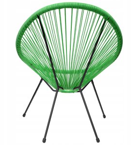 Krzesło Ogrodowe na balkon taras Fotel żyłkowy Nowoczesny NUFORMA zielone 7