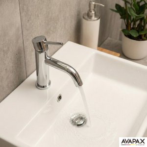 Bateria umywalkowa Avapax Kseno stojąca chrom (ABKS111111) 6