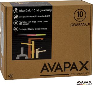 Bateria umywalkowa stojąca wysoka - nablatowa , Kolor: czarny 4