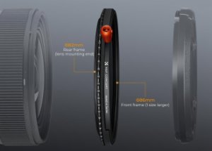 Filtr K&F Concept Nano-X MRC CPL & Fader ND2-32 & Black Mist 1/4 - 43 mm 239
