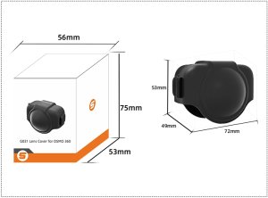 SunnyLife TWARDY OSŁONA OCHRONNA OBIEKTYWU ZABEZPIECZENIE DO KAMERY DJI OSMO 360 - CZARNA 13