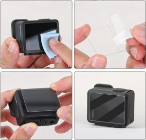 SunnyLife Zestaw 2x folia ochronna szkło hartowane na ekran i obiektyw do kamery GoPro Hero 12