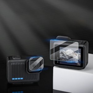 SunnyLife Zestaw 2x folia ochronna szkło hartowane na ekran i obiektyw do kamery GoPro Hero 4