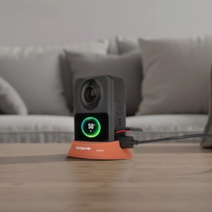 SunnyLife SILIKONOWA PODSTAWKA UCHWYT STOJAK DO DJI OSMO 360 Z TAŚMA KLEJĄCĄ POMARAŃCZOWY 8