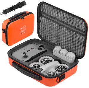 BRDRC PRZENOŚNA TORBA ETUI CASE FUTERAŁ OCHRONNY NA RAMIĘ NA DRONA I AKCESORIA DO DJI NEO (POMARAŃCZOWA) 2