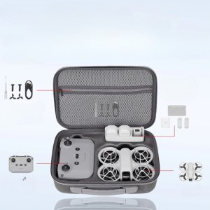 BRDRC PRZENOŚNA TORBA ETUI CASE FUTERAŁ OCHRONNY NA RAMIĘ NA DRONA I AKCESORIA DO DJI NEO (POMARAŃCZOWA) 8