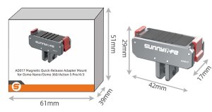 ADAPTER MAGNETYCZNY 1/4'' MOCOWANIE GOPRO DO DJI OSMO NANO / 360 / ACTION 5/4/3 13