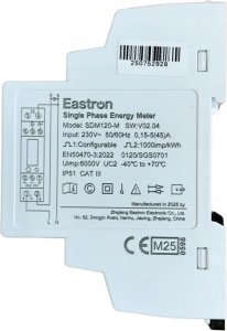 VCX Licznik energii jednofazowy z Modbus dwukierunkowy SDM120M (MID) 2