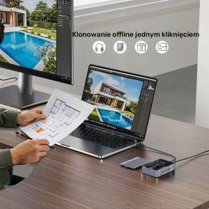 Unitek obudowa 2x M.2 20 Gb/s RAID0, RAID1 + klonowanie 5