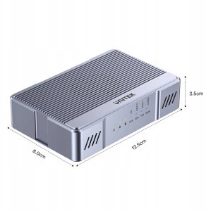 Unitek obudowa 2x M.2 20 Gb/s RAID0, RAID1 + klonowanie 6