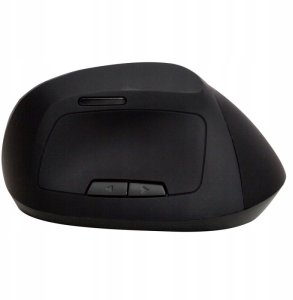 Mysz Q-Connect Myszka ergonomiczna bezprzewodowa pionowa Q-CONNECT, 6-przyciskowa z akumulatorem, dla praworęcznych, czarna 4
