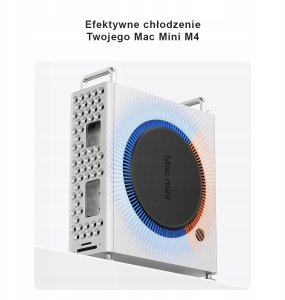 Obudowa Orico Obudowa do MacMini M4 z obudową na dysk M2, NVMe, USB-A, czytnik kart 6