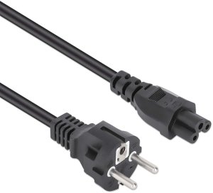 Manhattan kabel zasilające Czarny 3 m CEE7/7 IEC C5 2