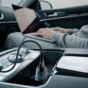 Ładowarka samochodowa 1 x USB QC3.0, 2x USB-C PD 60W czarna 8