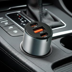 Ładowarka samochodowa 1 x USB QC3.0, 2x USB-C PD 60W czarna 9