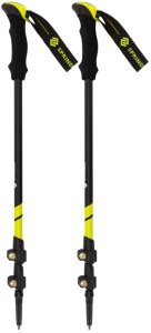 Kije trekkingowe z regulacją długości, składane kijki do chodzenia, nordic walking z trzema nakładkami UNIWERSALNY 8