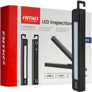 Zestaw lamp inspekcyjnych akumulatorowych / multi-function rechargeable inspection lamps set xte+smd 600mah 10pcs (batt) amio-04670 87