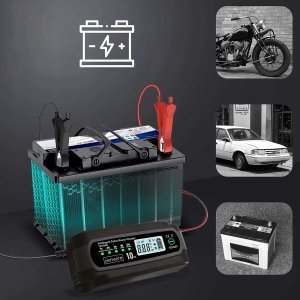 Zenwire Prostownik Ładowarka Akumulatorów Samochodowy z Funkcją Naprawy 12V 24V 10A JMD-10 2