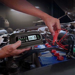 Zenwire Prostownik Ładowarka Akumulatorów Samochodowy z Funkcją Naprawy 12V 24V 10A JMD-10 3