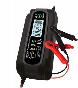 Zenwire Prostownik Ładowarka Akumulatorów Samochodowy z Funkcją Naprawy 12V 24V 10A JMD-10 6