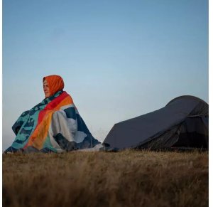 Lifeventure Koc podróżny Fleece Lined Blanket - Niebieski 3