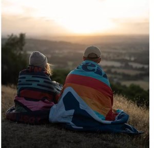 Lifeventure Koc podróżny Fleece Lined Blanket - Niebieski 5