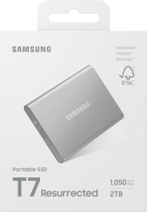 Dysk zewnętrzny SSD Samsung Portable SSD T7 Resurrected 2TB do 1.050 MB/s read+ 1.000 MB/s write Portable Solid State Drive 8